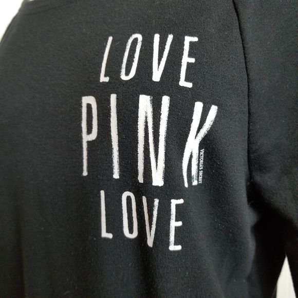 Victoria's Secret Love Pink Lightweight Sweatshirt - Picture 3 of 7